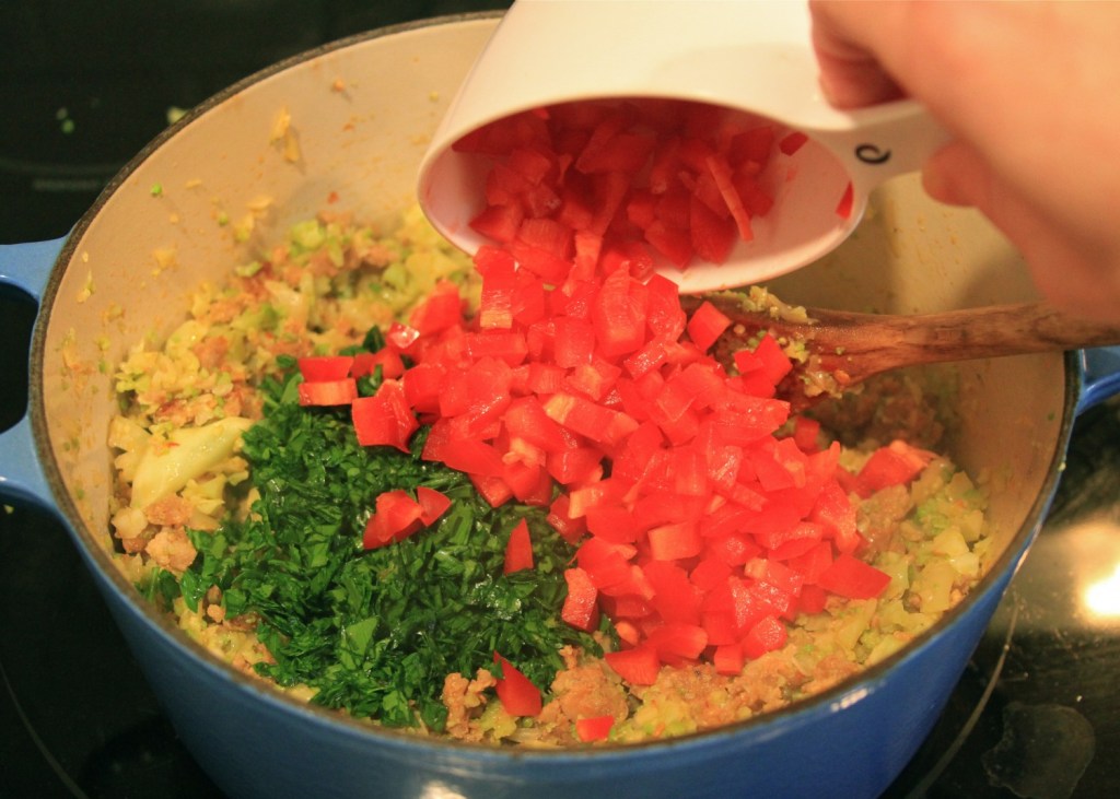 broccoflower peppers and parsley broccoflower, peppers and parsley